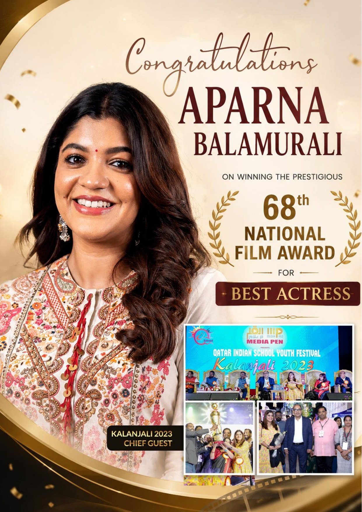 Aparna Balamurali congratulations